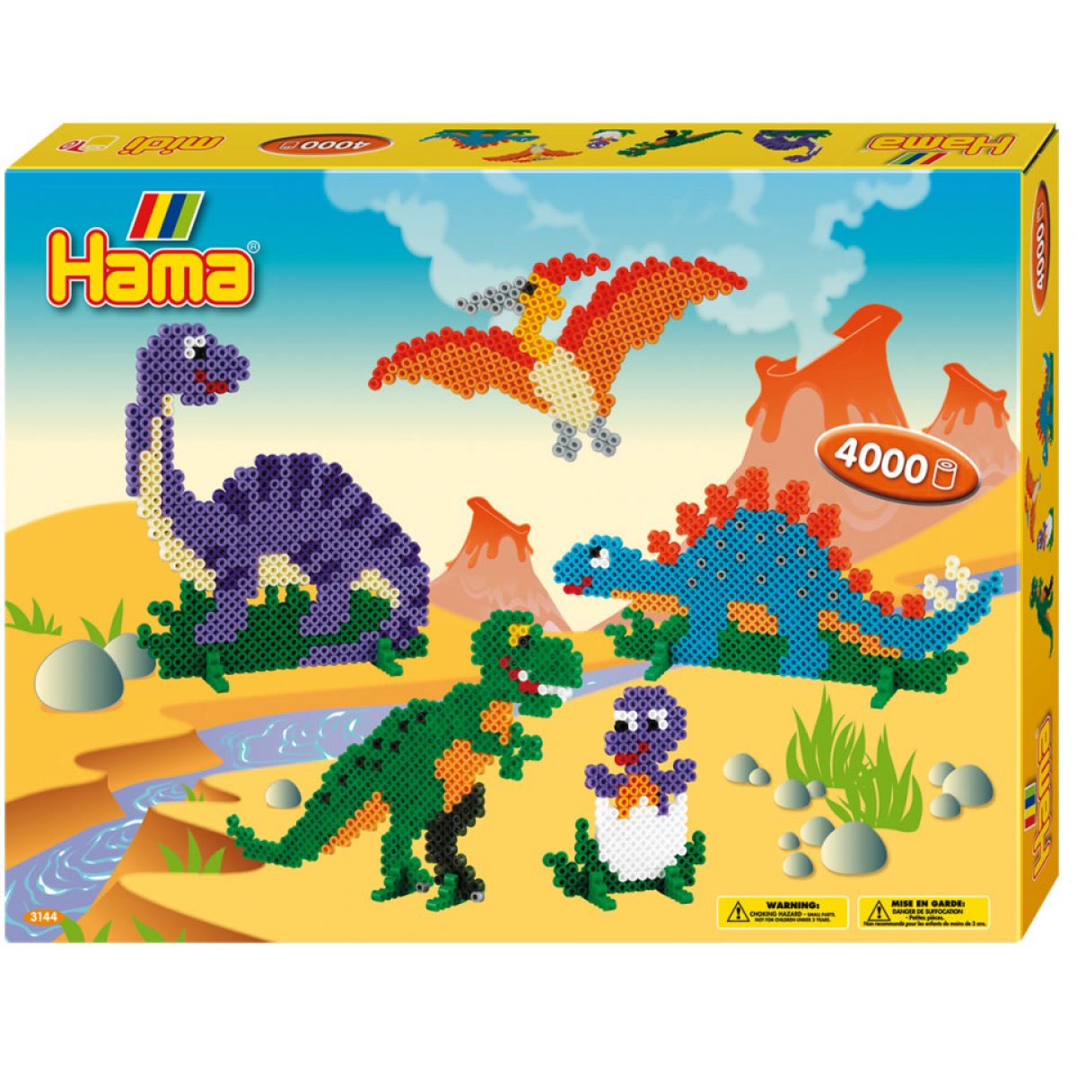 Hama Midi Bügelperlen Set DINOSAURIER 11 50 Tinten