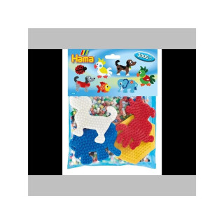 Hama Midi Perlen und Stiftplatten Set - Tiere