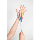 folia FINGER TWIST® (Fadenspiel) 160 cm Regenbogen-Optik-4 Stück