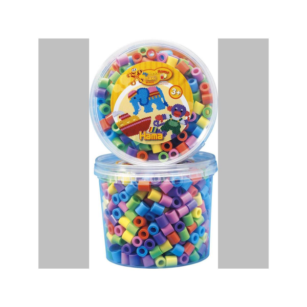 Hama 600 Maxi Bügelperlen Dose 50 Pastell Mischung