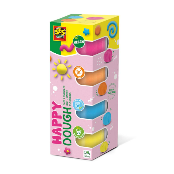 SES Happy Dough Knete 4x190g vegan