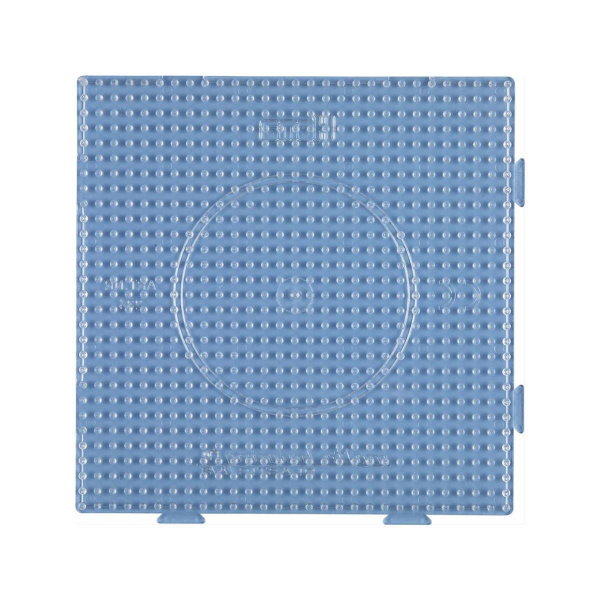 16x Hama Stiftplatte für Midi Bügelperlen, Quadrat groß (erweiterbar) transparent