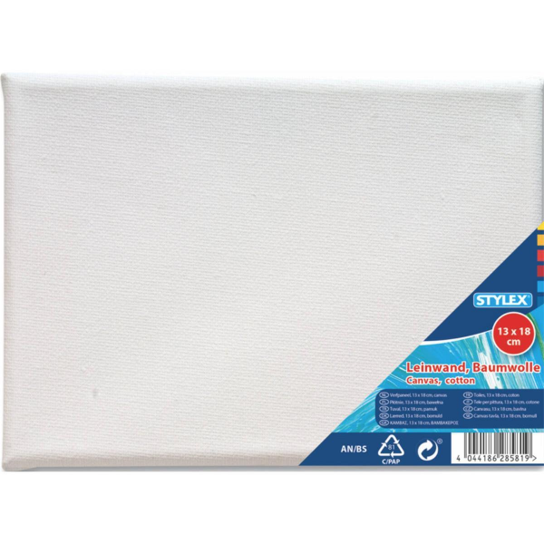 Stylex 6 x Leinwand auf Keilrahmen 13 x 18 cm
