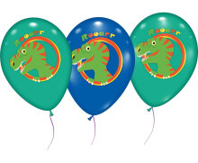 Stylex Luftballons Dinosaurier 6er Set