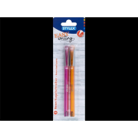 Stylex 2x Kugelschreiber neon - Orange/Lila