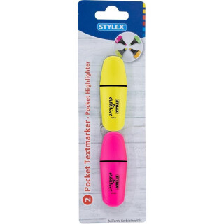 Stylex Mini-Textmarker 2 Stück