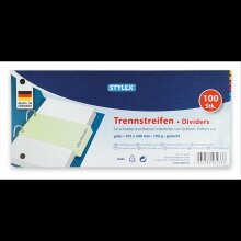 400 Trennstreifen 10,5 x 24 cm 190 g/qm, Alle Farben Set...