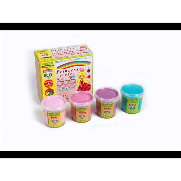 ökoNORM nawaro Fingerfarben 4er Set - Princess