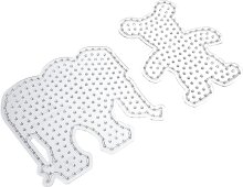 2x Hama Maxi Stiftplatten Set (Elefant und Teddy)