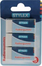 Stylex Radiergummis  für Blei- und Buntstifte 3...