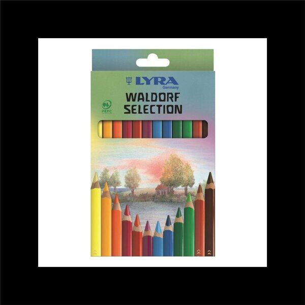 10 X LYRA 12 Super FERBY Farbstifte lackiert Waldorf Selection