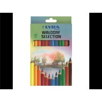 10 X LYRA 12 Super FERBY Farbstifte lackiert Waldorf...
