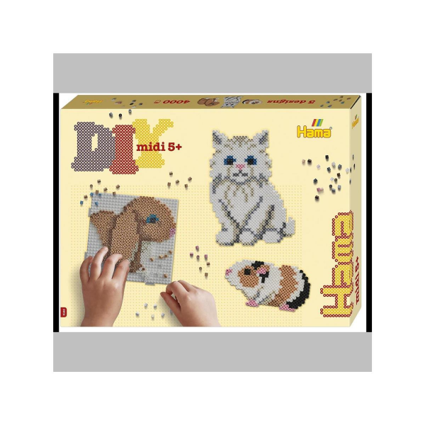 Hama 4.000 Midi Bügelperlenset - süße Tiere