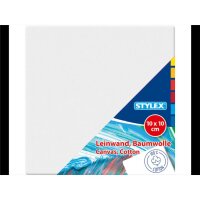 6x Stylex Leinwand auf Keilrahmen 10 x 10 cm