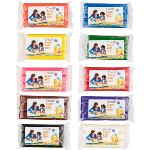 Creall Supersoft Knetblock 500g - Farbwahl