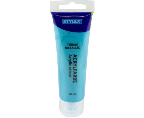 Stylex Acrylfarbe 83 ml, Türkis metallic