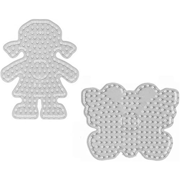 Hama Maxi Perlen - Stiftplatte 8207 Mädchen und 8218 Schmetterling