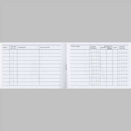 10 x  Stylex Fahrtenbuch 40 Blatt DIN A6