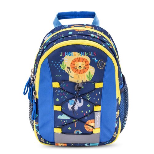 Belmil Mini Kiddy Kindergartenrucksack "Little Jungle" für 1-3 Jährige Kinder mit Brustgurt