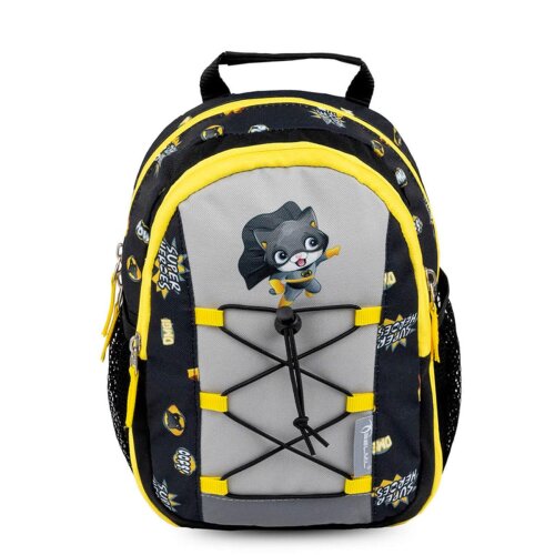 Belmil Mini Kiddy Kindergartenrucksack "Super Cat" für 1-3 Jährige Kinder mit Brustgurt