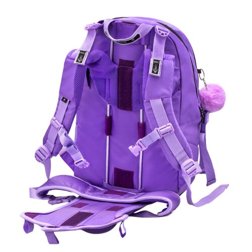 Belmil 2-IN-1 Schultasche & Gürteltasche 2-teilig "Tulip Purple"