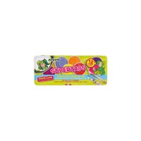 JOLLY Supertabs Schuldeckfarbkasten, 12er-Metalletui inkl. Deckweiss und 2 Pinsel