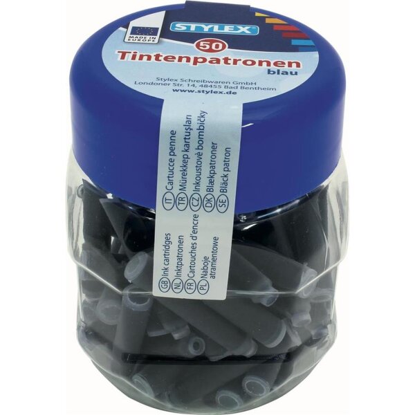 Stylex Tintenpatronen 50 Stk. blau