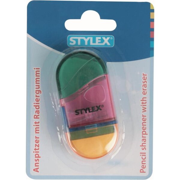 Stylex Anspitzer mit Radiergummi 2 in 1