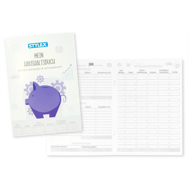 Stylex Haushaltsbuch, DIN A5, 40 Blatt