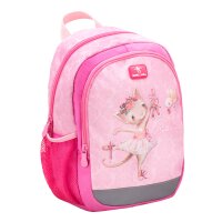 Belmil Kiddy Plus Kindergartenrucksack "Ballerina" für 3-6 Jährige Kinder mit Brustgurt