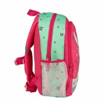 Belmil Kiddy Plus Kindergartenrucksack "Sweet Bunny Cherry" für 3-6 Jährige Kinder mit Brustgurt