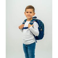 Belmil Kiddy Plus Kindergartenrucksack "Heavy Machinery" für 3-6 Jährige Kinder mit Brustgurt
