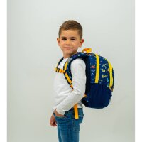 Belmil Kiddy Plus Kindergartenrucksack "Big Wheel" für 3-6 Jährige Kinder mit Brustgurt