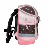 Belmil Classy Plus ergonomisches Schulranzen-Set 5-teilig "Champion Horses" mit Brustgurt, Magnetverschluss, Patch Set 3 Stück