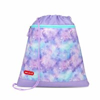 Belmil Classy Plus ergonomisches Schulranzen-Set 5-teilig "Diamond Unicorn" mit Brustgurt, Magnetverschluss, Patch Set 3 Stück