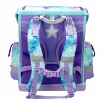 Belmil Classy Plus ergonomisches Schulranzen-Set 5-teilig "Mermaids" mit Brustgurt, Magnetverschluss, Patch Set 3 Stück