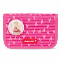 Belmil Classy Plus ergonomisches Schulranzen-Set 5-teilig "Princess" mit Brustgurt, Magnetverschluss, Patch Set 3 Stück