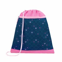 Belmil Maxi ergonomisches Schulranzen-Set 5-teilig "Meet your Horses" mit Brustgurt, Magnetverschluss, einem Patch
