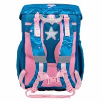 Belmil Maxi ergonomisches Schulranzen-Set 5-teilig "Mermaid" mit Brustgurt, Magnetverschluss, einem Patch