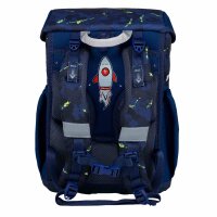 Belmil Maxi ergonomisches Schulranzen-Set 5-teilig "T-Rexy" mit Brustgurt, Magnetverschluss, einem Patch