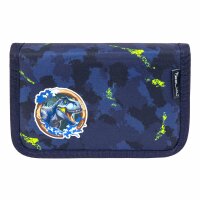 Belmil Maxi ergonomisches Schulranzen-Set 5-teilig "T-Rexy" mit Brustgurt, Magnetverschluss, einem Patch