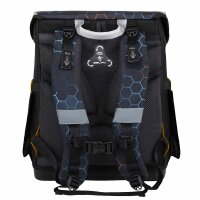 Belmil Compact ergonomisches Schulranzen-Set 5-teilig "Dragon" mit Brustgurt, Magnetverschluss, einem Patch