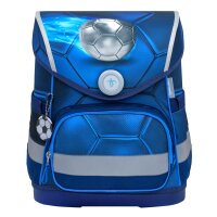 Belmil Compact ergonomisches Schulranzen-Set 4-teilig "Football 4" mit Brustgurt, Magnetverschluss