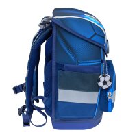 Belmil Compact ergonomisches Schulranzen-Set 4-teilig "Football 4" mit Brustgurt, Magnetverschluss