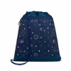 Belmil Smarty ergonomisches Schulranzen Set 5-teilig "Flowers Blue" mit Brustgurt, Hüftgurt, Magnetverschluss, Patch Set 6 Stück