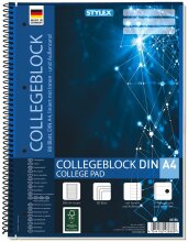 Stylex Spiral-Collegeblock DIN A4 liniert - 80 Blatt