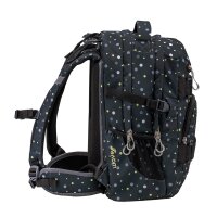 Wave Infinity Schulrucksack "Black and Yellow Dots"