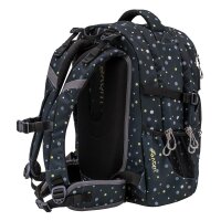 Wave Infinity Schulrucksack "Black and Yellow Dots"