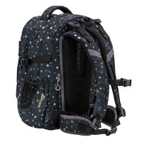 Wave Infinity Schulrucksack "Black and Yellow Dots"