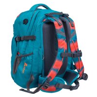 338-72/A Ombre Neon Orange and Bluebird